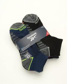 img 3 attached to 🧦 Носки Reebok для мальчиков с комфортной амортизацией, четвертью обрезанные (набор из 6)