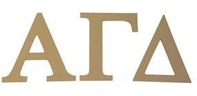 img 4 attached to 🎀 Alpha Gamma Delta Sorority 7.5 Inch Unfinished Wood Letter Set for Alpha Gam