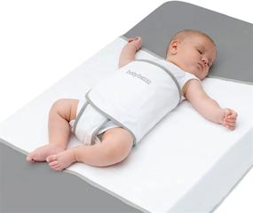 img 4 attached to 🧸 Tranquilo Reste Baby Brezza Safe Sleep Swaddle Blanket for Crib Safety - White, Anti-Rollover Blanket for Newborns and Infants