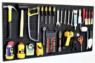 wallpeg 48-inch wide pegboard kit with 2 panels & 36 locking peg board hooks and panel set - versatile tool parts and craft organizer logo