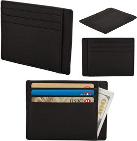 img 3 attached to 🧳 Streamline Your Style with the Slim Leather Blocking Cardcase Wallet