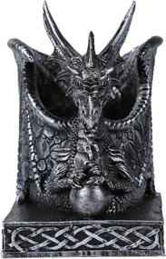 img 1 attached to 🐉 Enhance Your Space with Pacific Giftware Fantasy Dragon Pen Holder Organizer - Ideal for Home Office or Workplace Stationery Organization