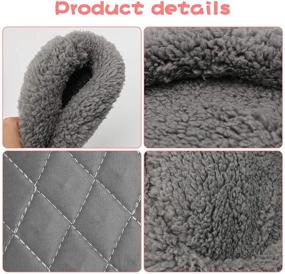 img 1 attached to BWOGUE Round Velvet Hamster Bed - Cozy Sleep Mat Pad for Hamsters, Hedgehogs, Squirrels, Mice, Rats, and Small Animals