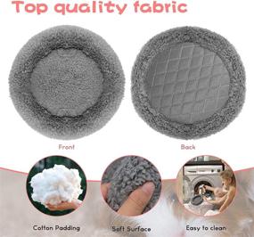img 2 attached to BWOGUE Round Velvet Hamster Bed - Cozy Sleep Mat Pad for Hamsters, Hedgehogs, Squirrels, Mice, Rats, and Small Animals