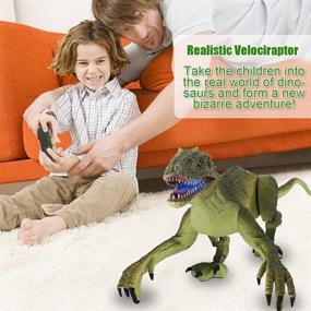 img 3 attached to 🦖 GILOBABY Control Dinosaur Simulation Gifts in Green - The Perfect Present!