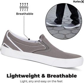 img 2 attached to 👟 Hurley Sneakers: Jordan Style Casual Canvas Men's Shoes