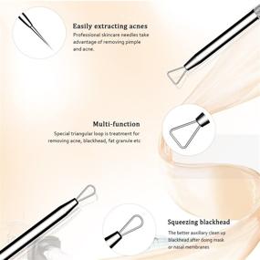 img 2 attached to 💆 Ultimate Blackhead Remover Tool Kit - Pimple Popper & Acne Extractor for Face, Whitehead Removal & Blemish Extraction - Stainless Steel