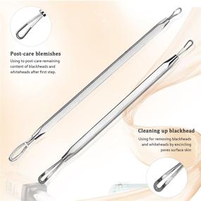 img 3 attached to 💆 Ultimate Blackhead Remover Tool Kit - Pimple Popper & Acne Extractor for Face, Whitehead Removal & Blemish Extraction - Stainless Steel