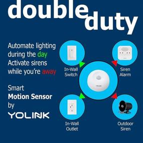 img 2 attached to YoLink Smart Motion Sensors, 1/4 Mile Range Wireless Indoor Motion Detector, Alexa IFTTT Compatible, App Alerts & Remote Monitoring, 2 Pack with YoLink Hub
