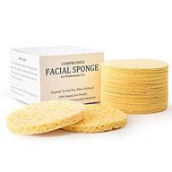 maxsoft facial sponges - 100% natural cellulose, 50 count, compressed facial cleansing sponges logo