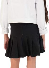 img 1 attached to 👗 Stylish and Trendy: KIDPIK Pleated Skirt Black Peacock - Girls' Clothing Delight