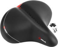 🚲 oversized bike seat: comfortable bicycle seat replacement with soft memory foam padding, wide cushion, and dual shock absorption - ideal for men & women logo