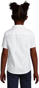 img 1 attached to Lands End School Uniform Sleeve Girls' Clothing: Top-Quality Tops, Tees & Blouses