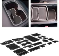 🚗 honda accord accessories 2018-2022 cupholderhero: premium custom interior non-slip anti dust cup holder inserts, center console liner mats, door pocket liners set (17-pc, white trim) logo