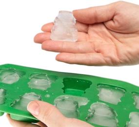 img 3 attached to 🎄 Christmas Holiday Ice Cube Trays, Festive Candy Molds, Santa Jell-O Molds, Christmas Tree Ice Pop Molds 2 pack (Tree Shape & Snowman Shape)