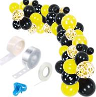 набор для создания декоративной арки из воздушных шаров "buzzworthy balloon garland arch kit: 104-piece toniful bee theme decorations for memorable baby shower, birthday party & more!" - комплект из 104 элементов в тематике пчелы для запоминающегося вечеринку бэби-шауэр, дня рождения и других мероприятий! логотип