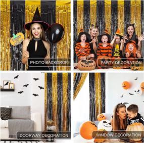 img 1 attached to Curtains Halloween Decorations Backdrop Bachelorette