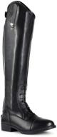 👢 horze women's rover tall field boots: stylish synthetic leather riding boots with rear zipper, all-weather & water-resistant - available in us sizes logo