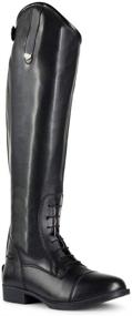 img 4 attached to 👢 HORZE Women's Rover Tall Field Boots: Stylish Synthetic Leather Riding Boots with Rear Zipper, All-Weather & Water-Resistant - Available in US Sizes