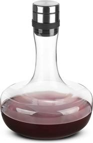 img 4 attached to 🍷 BtaT- Wine Decanter: Hand Blown 100% Lead-Free Crystal Glass - Enhance Your Wine Experience with a Premium Wine Carafe and Aerator - Perfect Wine Accessories and Gift for Wine Lovers!