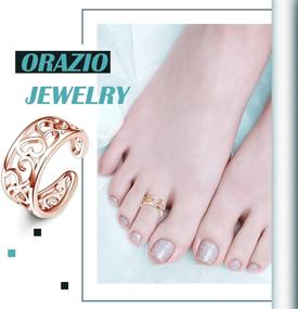 img 2 attached to ORAZIO Open Rings Women Adjustable