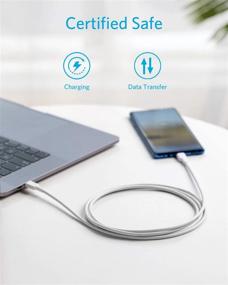 img 1 attached to 🔌 Кабель Anker Powerline II USB C к USB C, (6 футов) USB-IF сертифицированный, зарядка Power Delivery PD для MacBook, Matebook, iPad Pro 2020, Chromebook, Switch и других устройств - белый