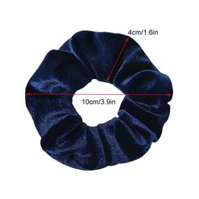 img 3 attached to 💁 Velvet Hair Ties Scrunchies for Women - Ivyu16 Pack Cute Big Scrunchy Vsco Girl Accessories with Scrunchie Holder - Perfect Gift Idea Hair Ties Elastic Bands for Women