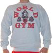 w801 world gym sweatshirt classic logo