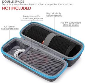 img 1 attached to 🧳 Protective Travel Case for JBL Flip 3/4/5 Bluetooth Speakers - Light Grey