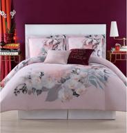 enchanting christian siriano dreamy floral king comforter set: experience luxurious comfort! logo