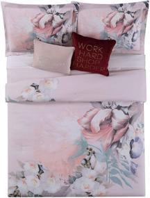 img 3 attached to Enchanting Christian Siriano Dreamy Floral King Comforter Set: Experience Luxurious Comfort!