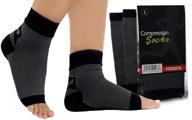 🧦 toeless ankle compression socks: relieve neuropathy, ankle swelling & heel pain with this foot sleeve splint for women логотип