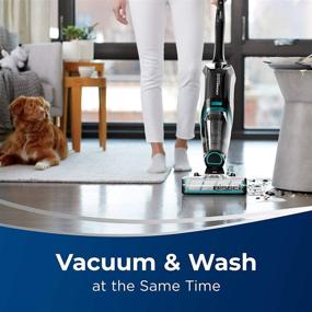 img 2 attached to 🌊 BISSELL 2554A CrossWave Cordless Max All-in-One Wet-Dry Vacuum Cleaner and Mop for Hard Floors and Area Rugs, Black/Pearl White - Enhanced with Electric Blue Accents