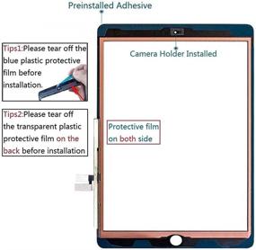 img 3 attached to 📱 Zentop 10.2" White iPad 7/8 2019 2020 7th/8th Generation A2197 A2198 A2200 A2270 A2428 A2429 A2430 Touch Screen Digitizer Front Glass Assembly Replacement Kit - Without Home Button