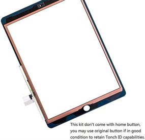 img 2 attached to 📱 Zentop 10.2" White iPad 7/8 2019 2020 7th/8th Generation A2197 A2198 A2200 A2270 A2428 A2429 A2430 Touch Screen Digitizer Front Glass Assembly Replacement Kit - Without Home Button