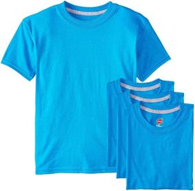 img 1 attached to 👕 Hanes X Temp Performance Heather Boys' Tops, Tees & Shirts: Stay Cool, Comfortable, and Stylish!