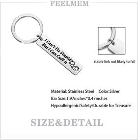 img 3 attached to FEELMEM Correctional Officer Keychain - Ideal Gift for Detention & Prison Officers