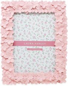 img 3 attached to 🌸 Laura Ashley 5x7 Pink Flower Textured Hand-Crafted Resin Picture Frame: A Versatile Décor Accent for Wall Display & Tabletop, Ideal for Photo Gallery, Art, Home Décor & More (5x7, Pink)