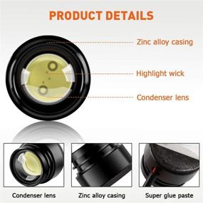 img 2 attached to Teguangmei 4 In 1 Car Motorcycle LED Eagle Eye Emergency Strobe Warning Lights Car Truck Accessories DRL Wireless Remote Control Flash Lights 12V Amber White