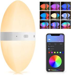 img 4 attached to Smart Egg Lamp for Kids with Ecolor Gradient, 16 Million Colors Kids Night Light, App Control & Music Sync, Portable & Waterproof, 3000mAh, Perfect Gift for Kids