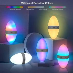 img 3 attached to Smart Egg Lamp for Kids with Ecolor Gradient, 16 Million Colors Kids Night Light, App Control & Music Sync, Portable & Waterproof, 3000mAh, Perfect Gift for Kids