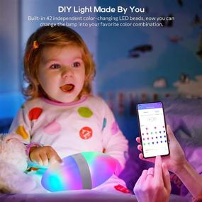 img 2 attached to Smart Egg Lamp for Kids with Ecolor Gradient, 16 Million Colors Kids Night Light, App Control & Music Sync, Portable & Waterproof, 3000mAh, Perfect Gift for Kids