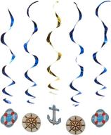 поднимайтесь на борт с "beistle 5 piece cruise ship whirls" 🚢 - морские завихри для вашей вечеринки в стиле "bon voyage" логотип