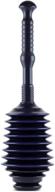 highly efficient master plunger mp100-1: clears toilets, kitchen sinks, garbage disposal, and more with automatic air relief valve - navy blue logo