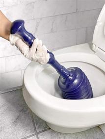 img 2 attached to Highly Efficient Master Plunger MP100-1: Clears Toilets, Kitchen Sinks, Garbage Disposal, and More with Automatic Air Relief Valve - Navy Blue