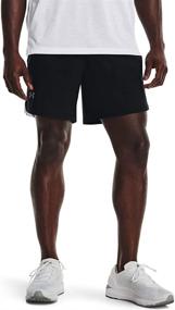 img 4 attached to Under Armour Launch Stretch Woven Shorts for Men - 7-inch Inseam