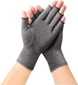 img 4 attached to Sanbo Compression Arthritis Gloves: Effective Osteoarthritis Hand Support for Men & Women (Medium)