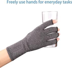 img 1 attached to Sanbo Compression Arthritis Gloves: Effective Osteoarthritis Hand Support for Men & Women (Medium)