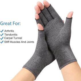 img 3 attached to Sanbo Compression Arthritis Gloves: Effective Osteoarthritis Hand Support for Men & Women (Medium)