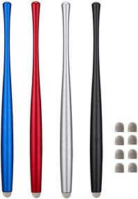 img 4 attached to CCIVV Slim Waist Stylus Pens: Premium Touch Screen Styling 🖊️ with 8 Extra Replaceable Tips - iPad, iPhone, Kindle Fire Compatible